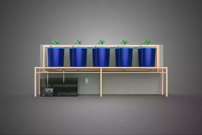 AUTO TIMER NUTRIENT HYDROPONIC PLANTS BUCKET DUTCH BATO SYSTEM