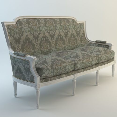 Seven Sedie - Ottocento 3 Seater Sofa Victoria 3D model