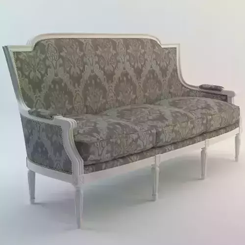 Seven Sedie - Ottocento 3 Seater Sofa Victoria 3D model