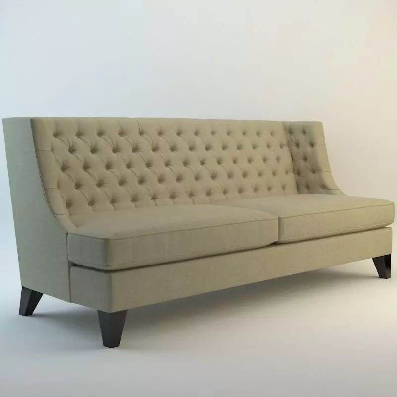 Seven Sedie Modern Times 3 Seater sofa Fortuna 3D model_0