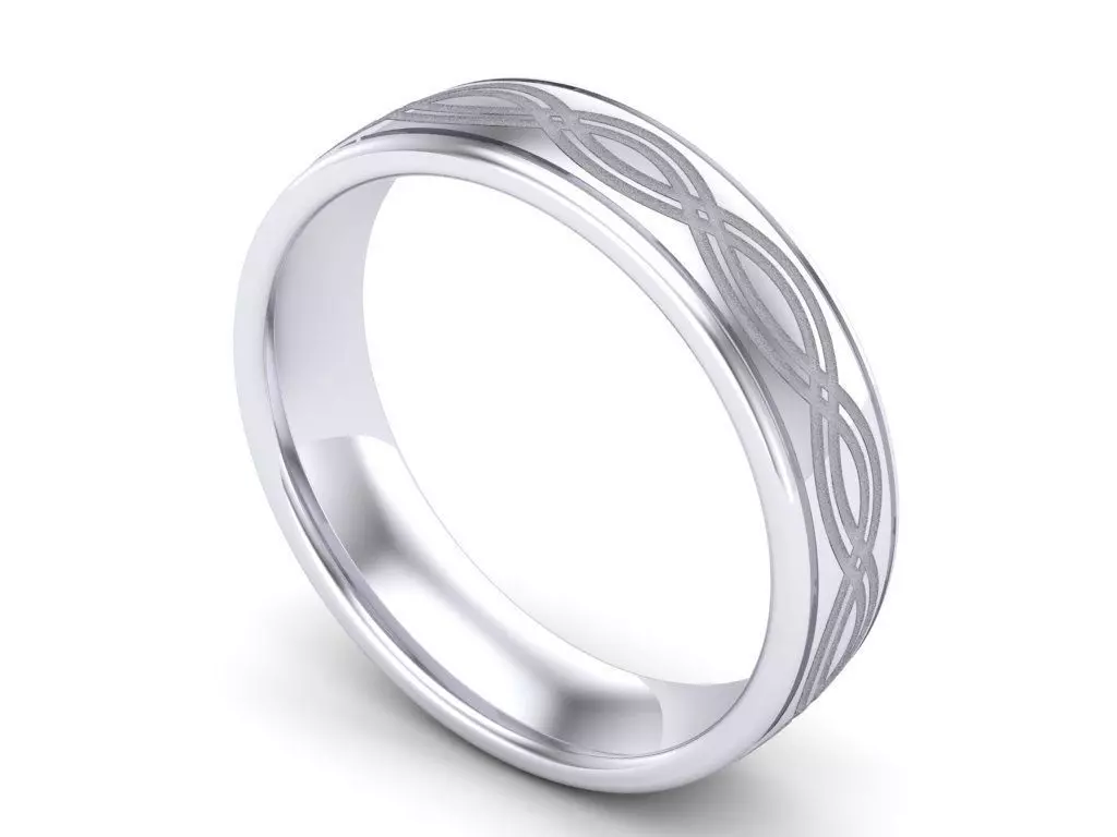 Mens Twisted Wedding Band 3dm 3D print model