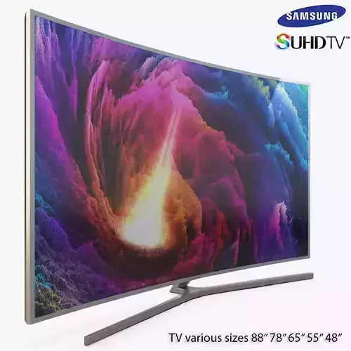 Samsung 88 SUHD 4K Curved Smart TV JS9502 3D model