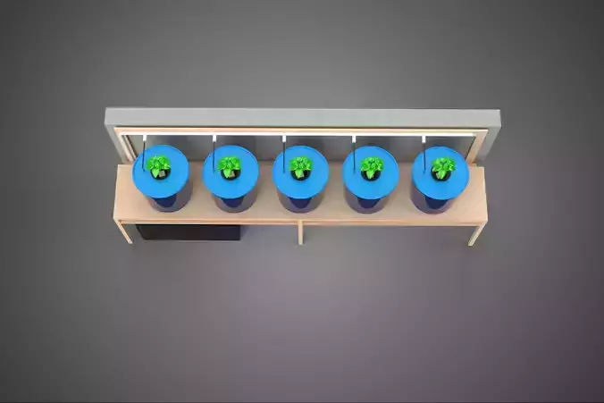 5 POT HYDROPONIC BATO BUCKET GROW RACK PLANT BENCH FEED STATION