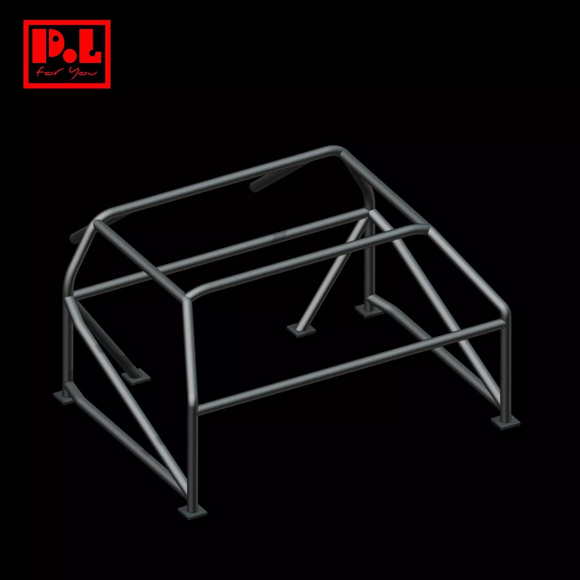 Dodge Challenger 1970 - Roll Cage 3D model