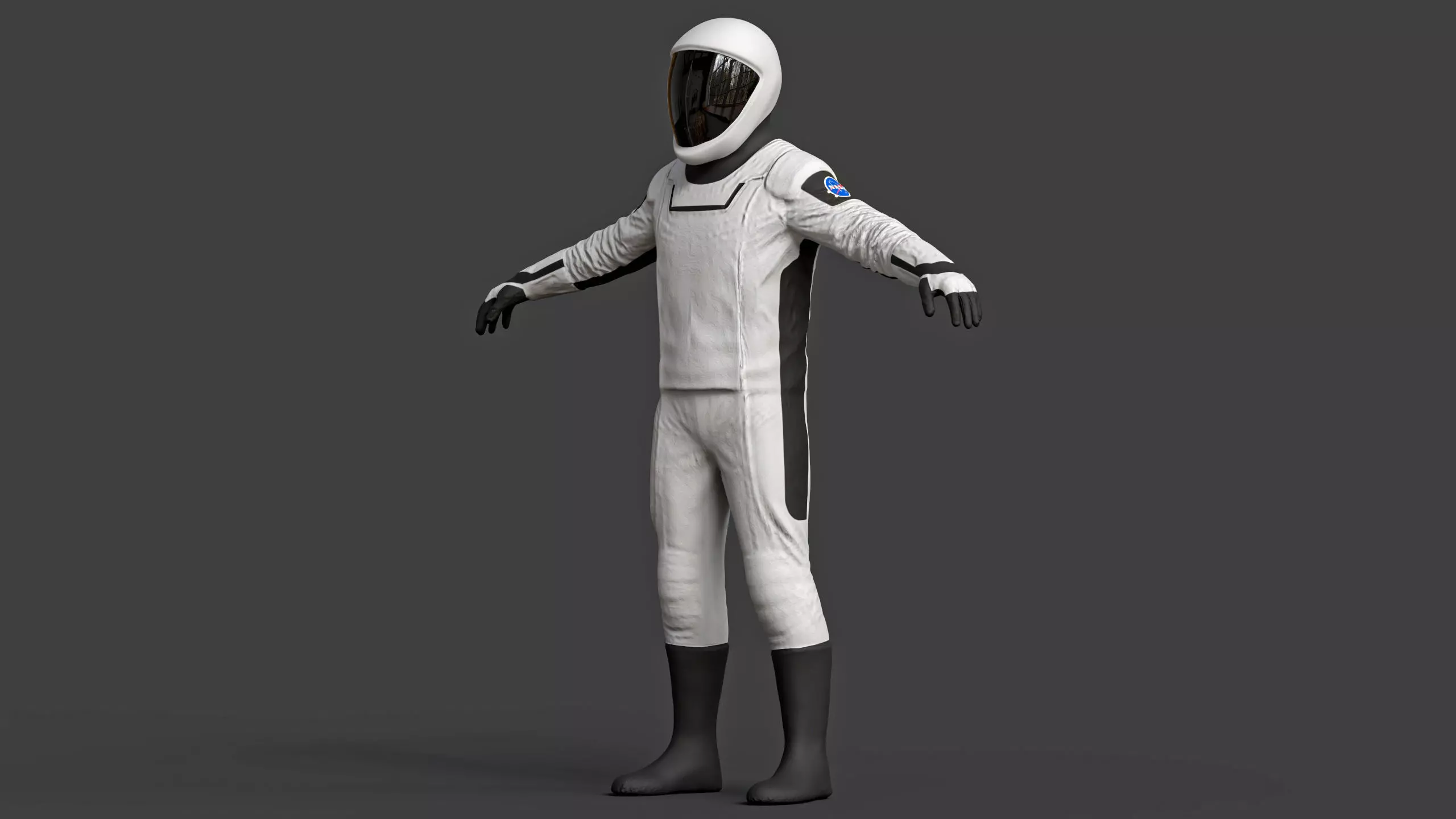 3D model SpaceX Spacesuit SpaceX IVA Suit Dragon Starman 01 VR