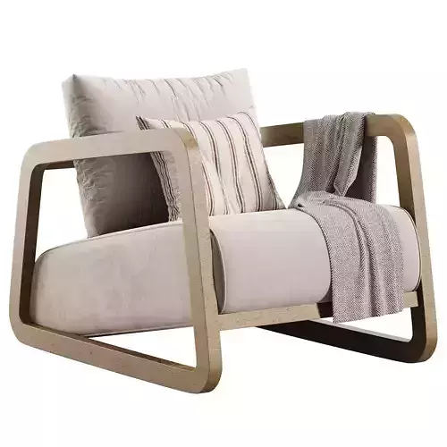 Clayton Lounge Chair Ivory