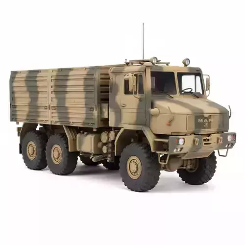 Desert Camouflage Utility Truck