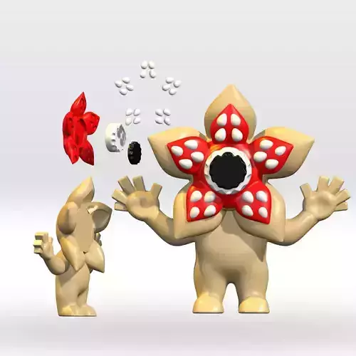 Demogorgon Brawl Stars x Stranger Things Split parts STL 3D