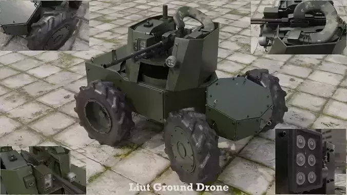 Ground Combat Drone UGV Liut