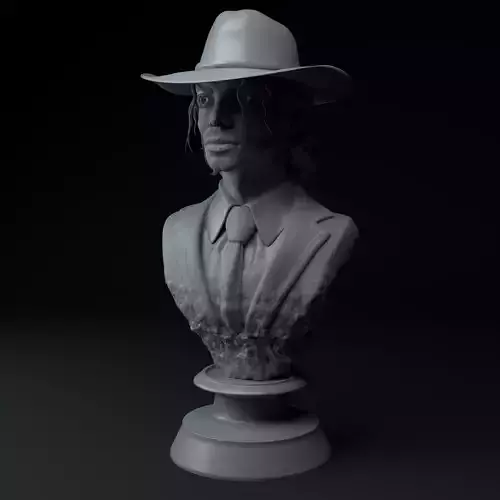 Michael Jackson Hat Edition Premium 3D Bust STL