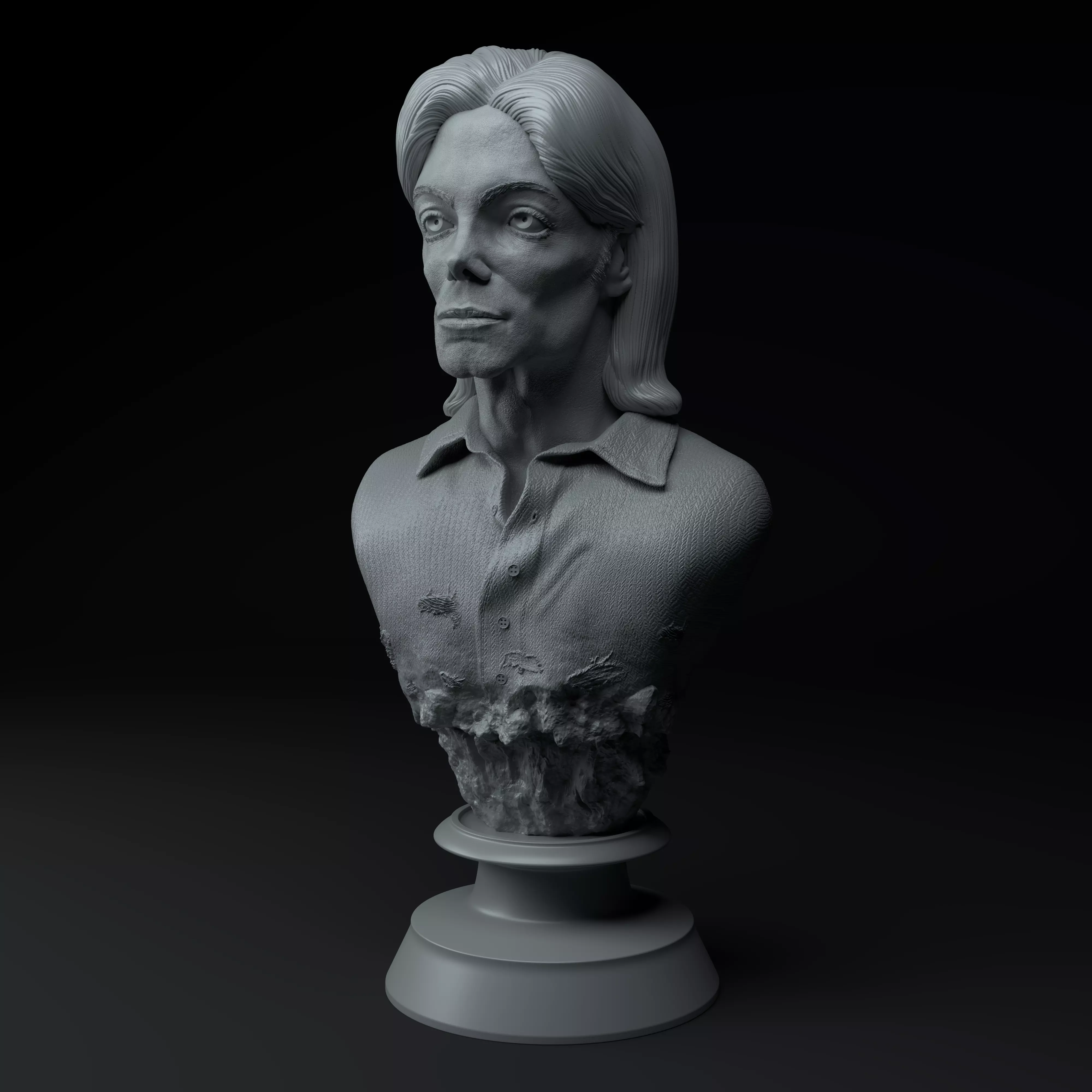 Michael Jackson Late Years Edition Premium 3D Bust STL 3D print model