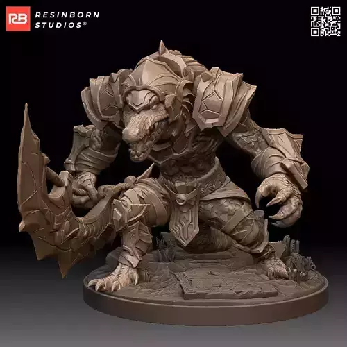 Renekton Shurima King League of Legends Realistic 3D Figure