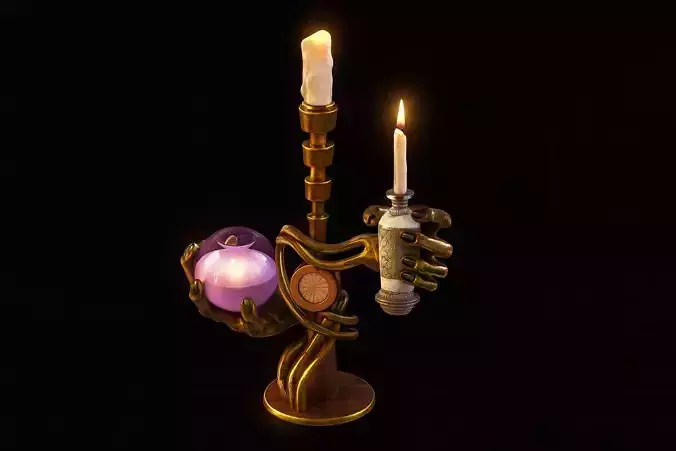 Mystic Bronze Candle Holder