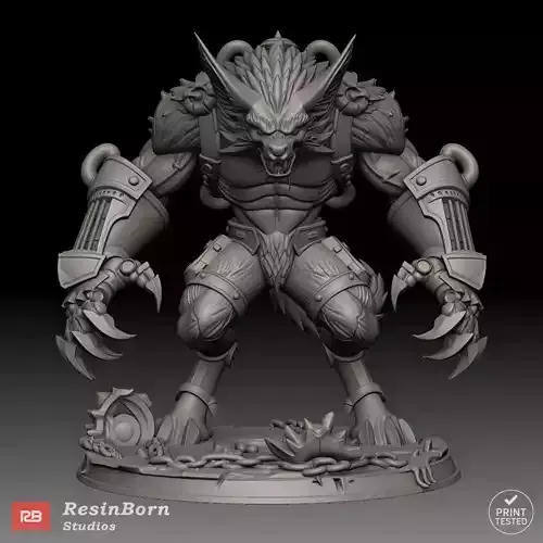 Warwick Bio-Forged League of Legends Figurine