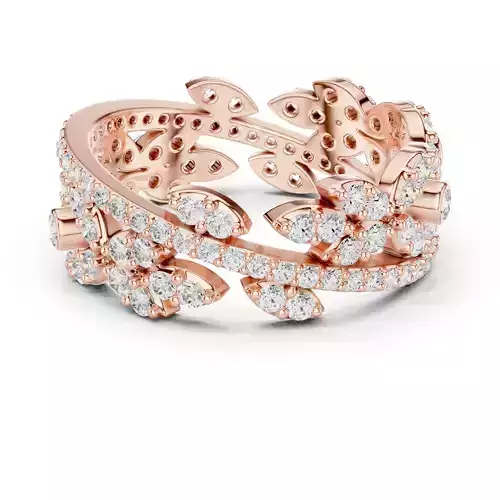 Diamond Band Ring 3dm stl renders animation videos details 