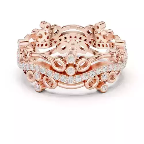 Diamond Band Ring 3dm stl renders animation videos details 