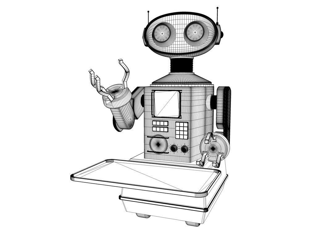 cartoon robot 3D Model 3D model_1