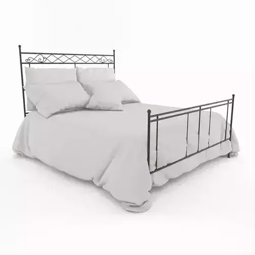 white bed