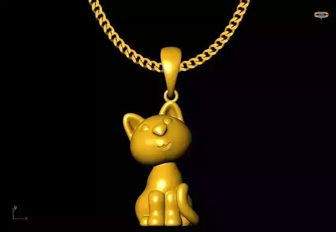 Cat pendant charms - one inch pendant