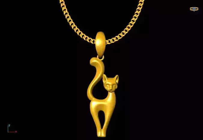 Cat pendant charms - one inch pendant