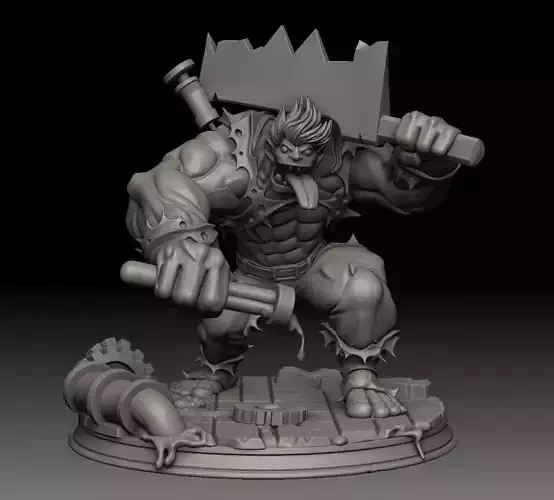 Dr Mundo - Scientist 3D Figure League of Legends
