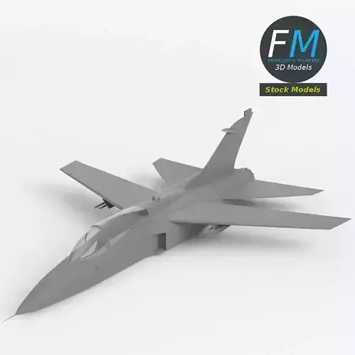 Fighter jet aircraft base mesh