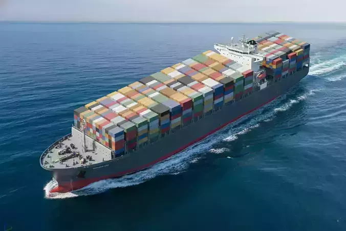 Large Modern Container Ship 10000 to 12000 TEU Full Load