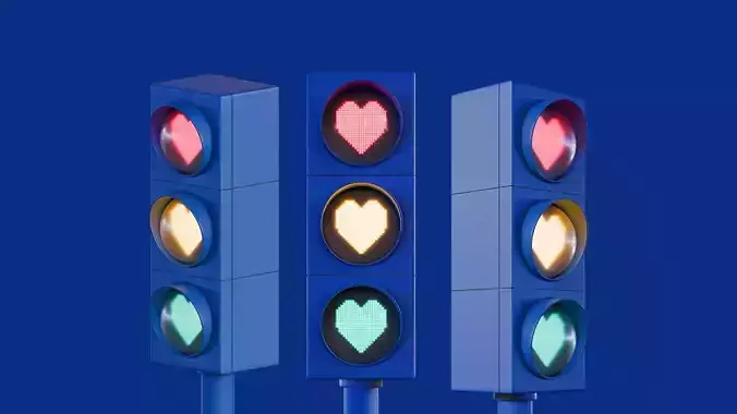 Valentine Traffic Light