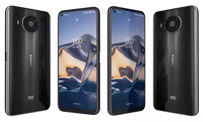 Nokia 8 3 Black High Poly