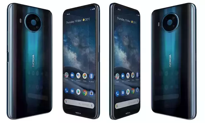 Nokia 8 3 Blue High Poly