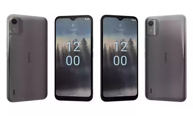 Nokia C12 Gray High Poly
