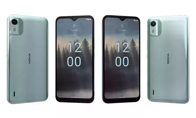 Nokia C12 Green High Poly