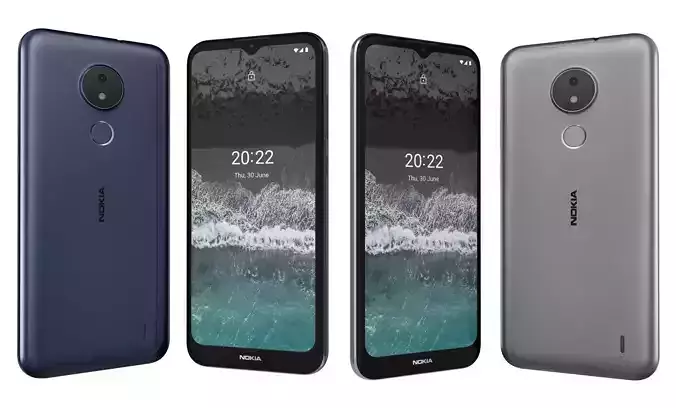 Nokia C21 Dark Blue And Warm Gray High Poly