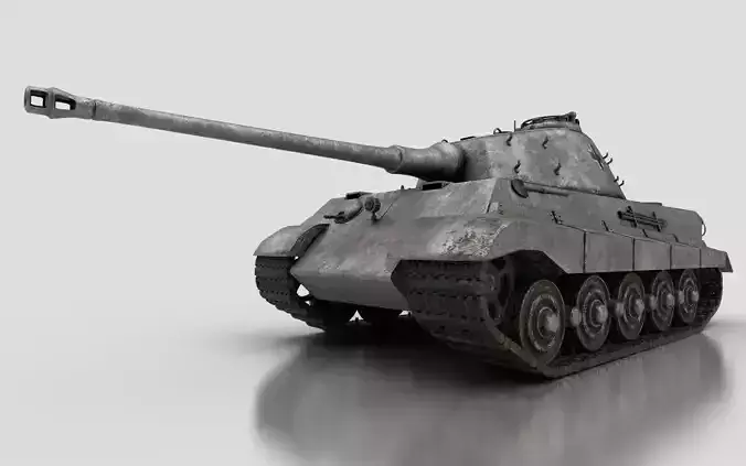 Tiger II Tank WW2 3D model