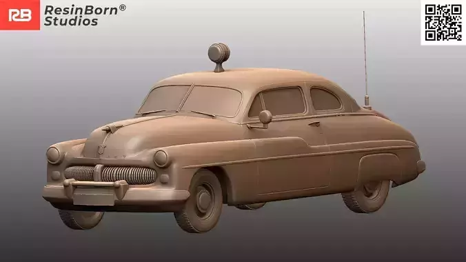 Mercury Eight 1949 Classic American Sedan 3D Model