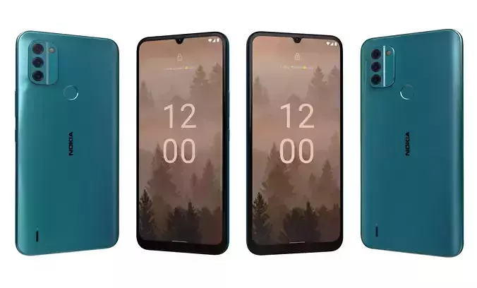 Nokia C31 Cyan High Poly