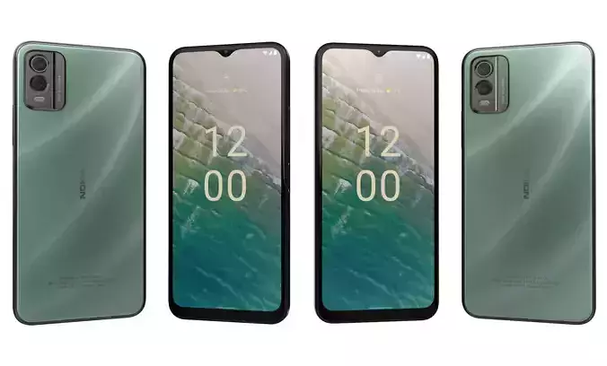 Nokia C32 Autumn Green High Poly