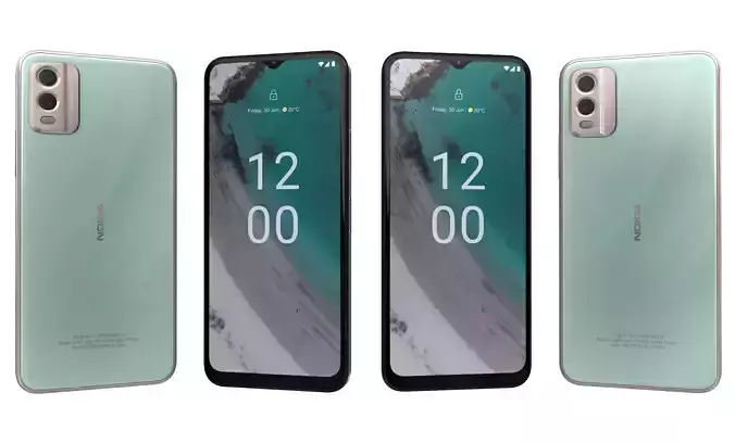 Nokia C32 Mint High Poly