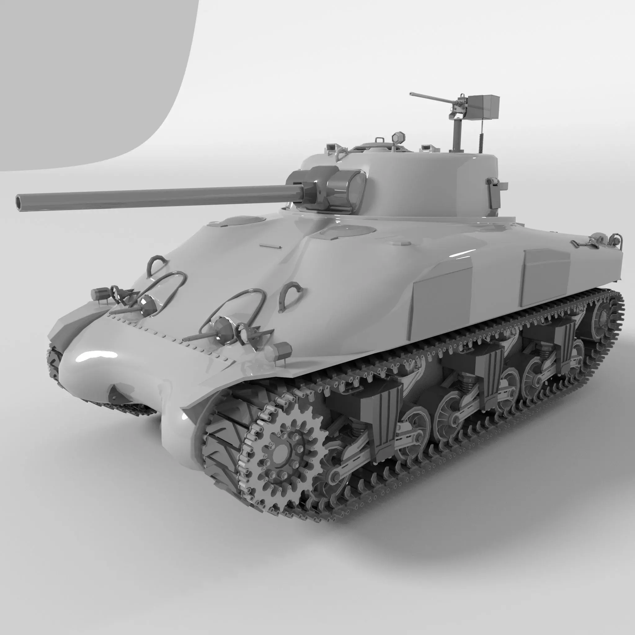 Military Tank Free low-poly 3D model