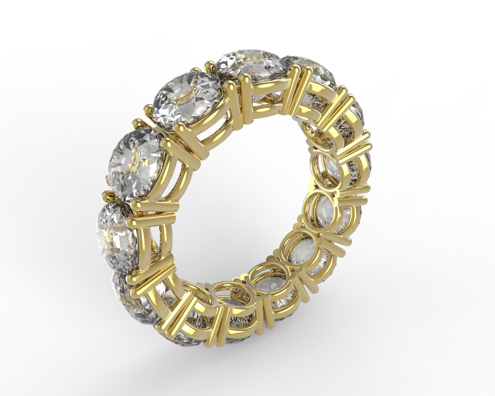 Wedding Ring 3D print model_3