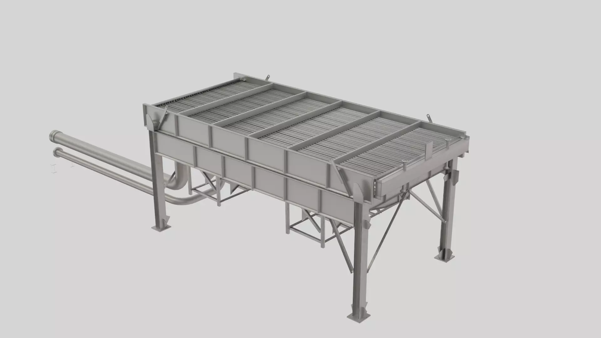 Air-Cooled Heat Exchanger 3d Model 3D model