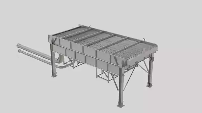 Air-Cooled Heat Exchanger 3d Model 