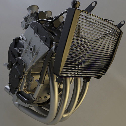 Yamaha r6 Engine 3D model
