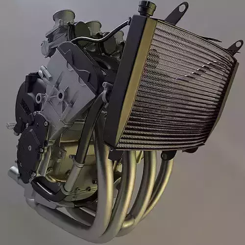 Yamaha r6 Engine 3D model