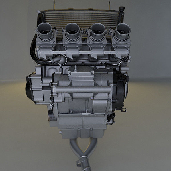 Yamaha r6 Engine 3D model_3