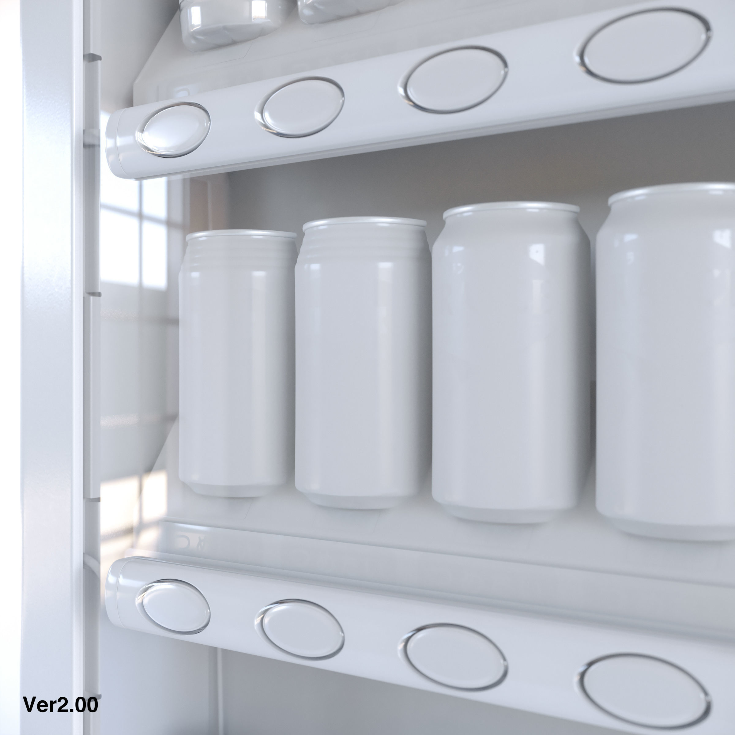 Vending Machine 24 Button 3D model_10