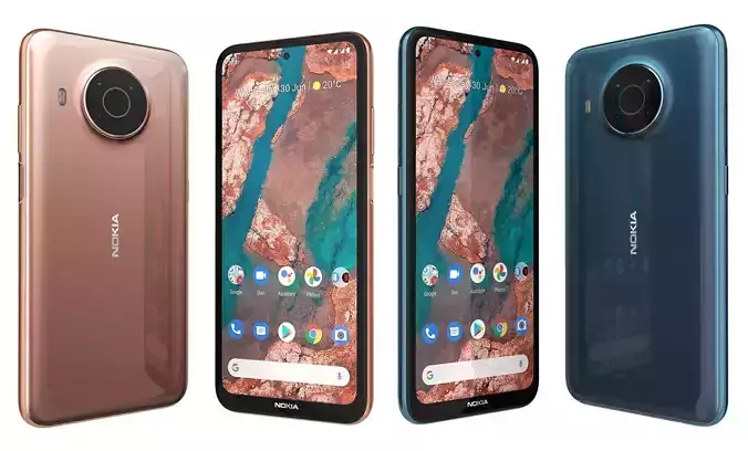 Nokia X20 Nordic Blue And Midnight Sun High Poly