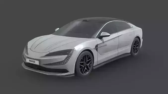 Low Poly Car - BYD Yangwang U7