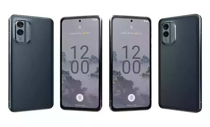 Nokia X30 Coudy Blue High Poly