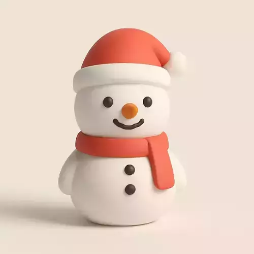 Cute Snowman Festive Winter Figurine